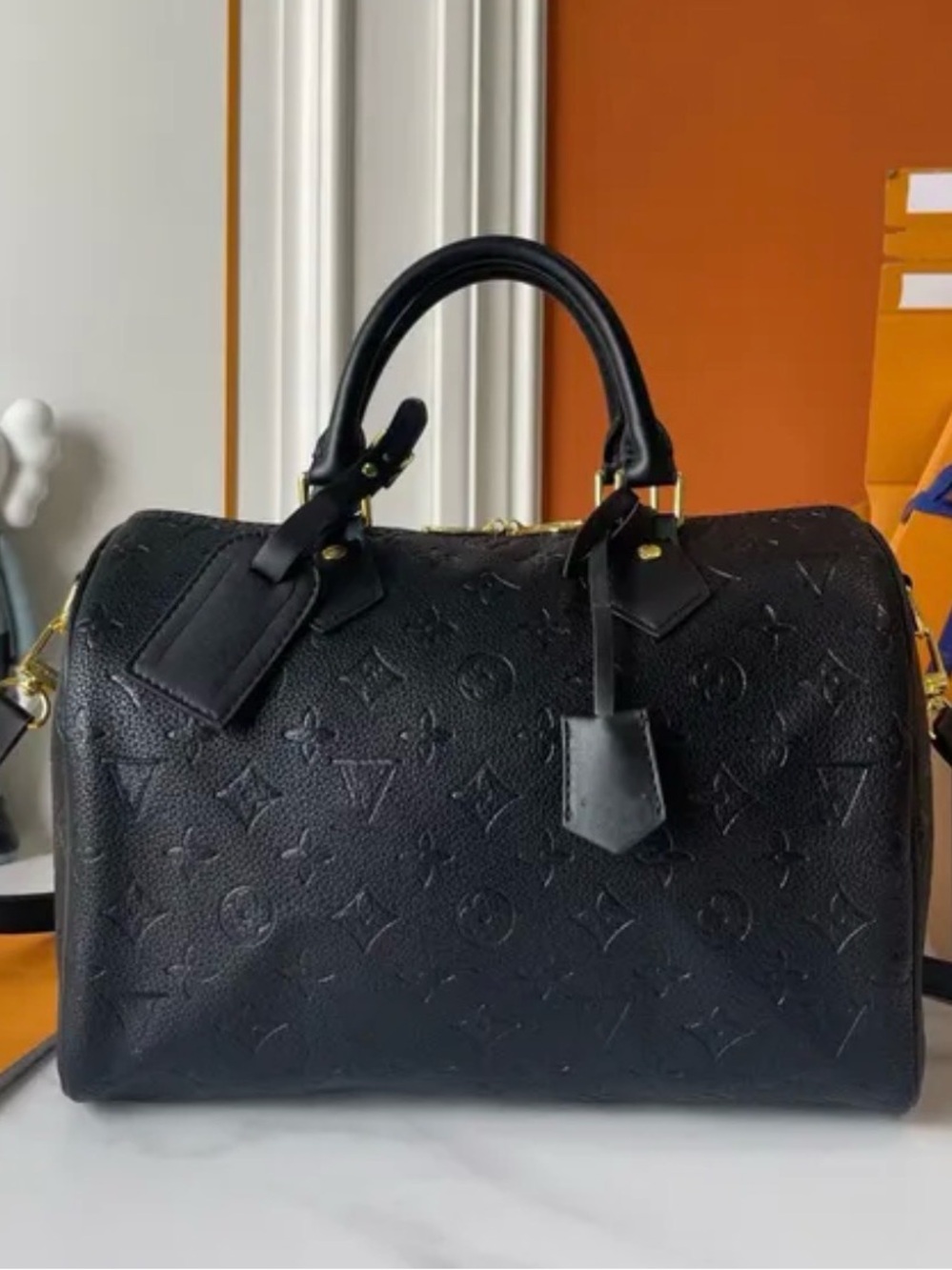 Coming soon Designer Black Monogram Empreinte Speedy Bandoulière Satchel